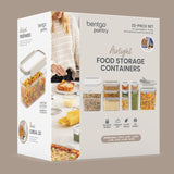 Bentgo Pantry Airtight Food Storage Containers – 22 Piece Stackable Set with Scoop & Cereal Lid