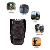 SwissGear 3598 Narrow Profile Backpack – Slim Daypack for Commuting & School, Camo Green