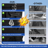 GEMGOAL Extra Large Pickleball Backpack for 4 Rackets with Shoe Compartment & Fence Hook – 52L – Black