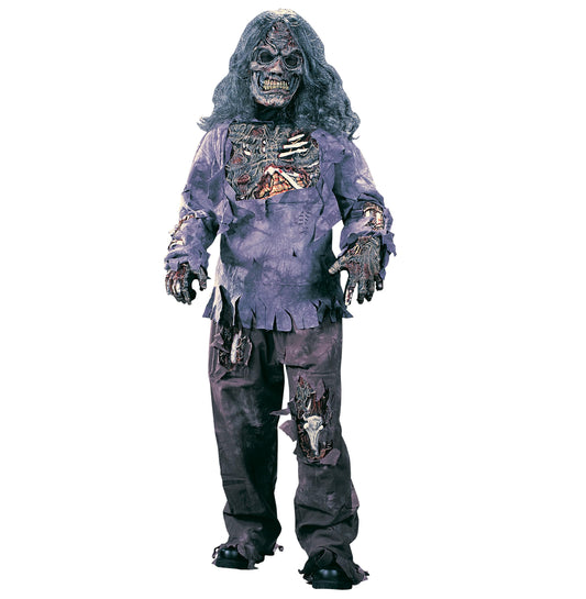 Killer Clown Halloween Costume – Full Set with Mask, Wig, Gloves, Top & Pants 🤡🩸