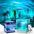 Aurora Northern Lights Cube Projector – 18 Colors Galaxy Ceiling Night Light with Remote & Timer