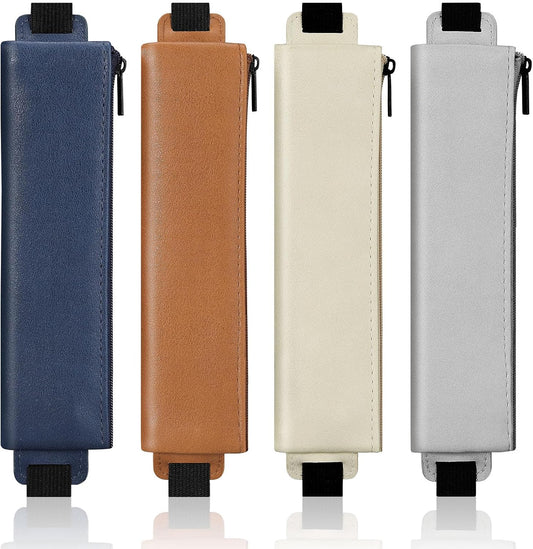 4-Pack Elastic Notebook Pen Holders with Zipper
