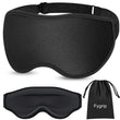 3D Contoured Sleep Mask with Memory Foam – 100% Light Blocking Comfortable Eye Mask for Travel, Meditation & Deep Sleep