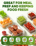 Food Storage Containers with Lids – 60-Piece BPA-Free Leakproof Meal Prep Set with Labels & Pen