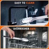 Stainless Steel Kitchen Tongs Set – 9” & 12” Heat Resistant Locking Cooking Tongs (2 Pack)