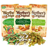 Caramel Apple Candy Assortment – Pack of 2 Bags (8.57oz & 9.4oz) – Individually Wrapped Hard Caramel & Apple Candies for Fall & Halloween