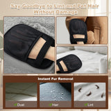 Reusable Static Pet Hair Remover Gloves 4pcs – Anti-Slip Grooming & Cleaning Mitts for Dogs, Cats, Furniture & Fabric (Black Set)