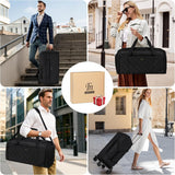 50L Rolling Garment Duffel with Wheels and Shoe Compartment