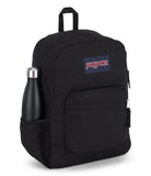 JanSport Cross Town Backpack – Classic Everyday Backpack with Front Organizer & Bottle Pocket (Black)