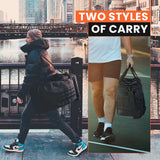 FITDOM Sneaker Travel Duffel Bag – TSA Approved Multi-Compartment Sneakerhead Gym & Sports Bag with Adjustable Dividers