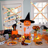 Glow in the Dark Halloween Caution Tape – 16.4ft “DO NOT ENTER” Adhesive Roll for Indoor & Outdoor Decor