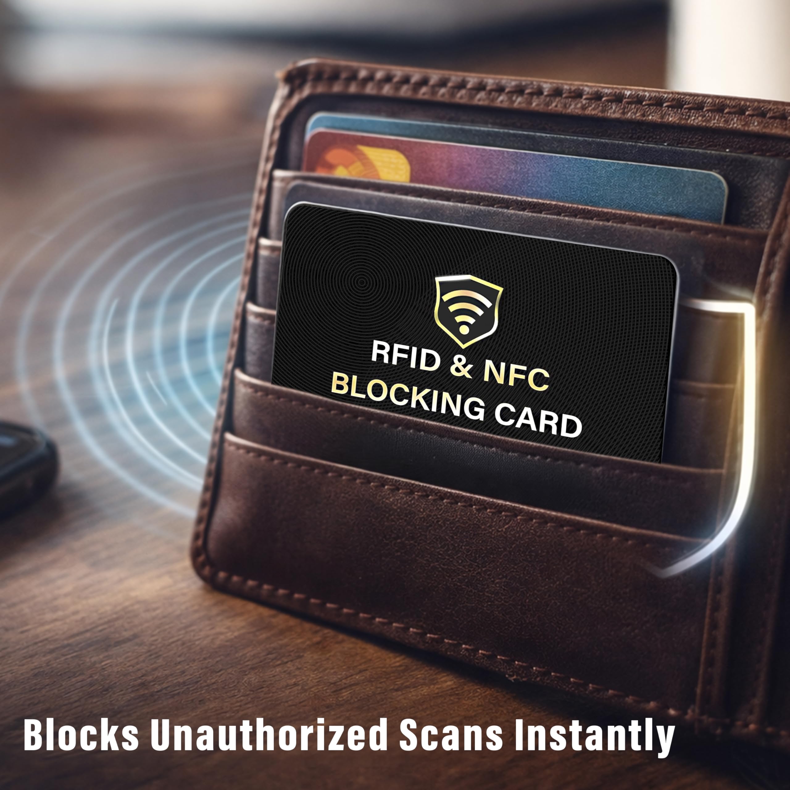 RFID Blocking Wallet Card – Contactless Card Protector for Credit Cards & Identity Theft Protection