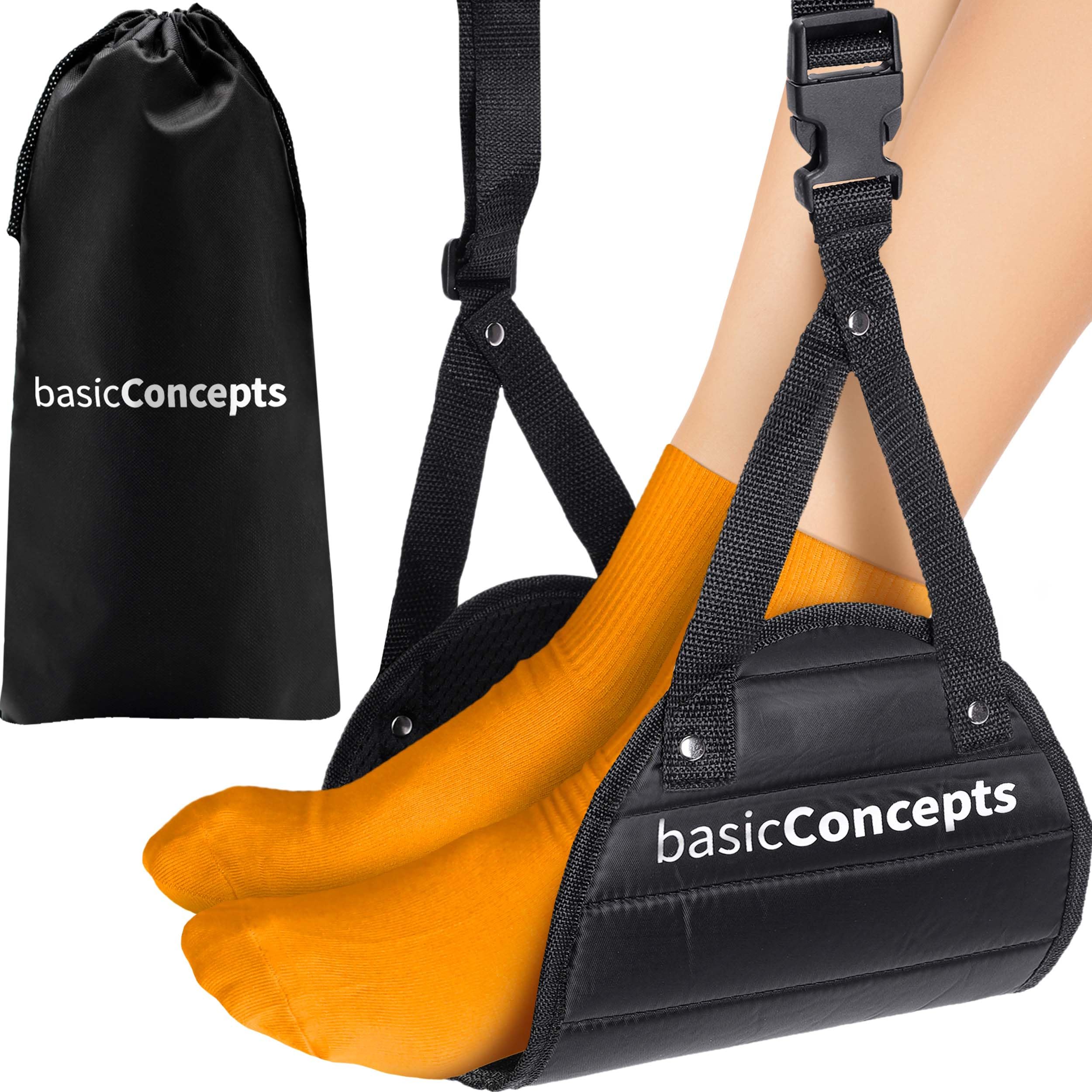 Airplane Footrest Hammock – Adjustable Travel Foot Sling for Flights, Trains & Long Trips