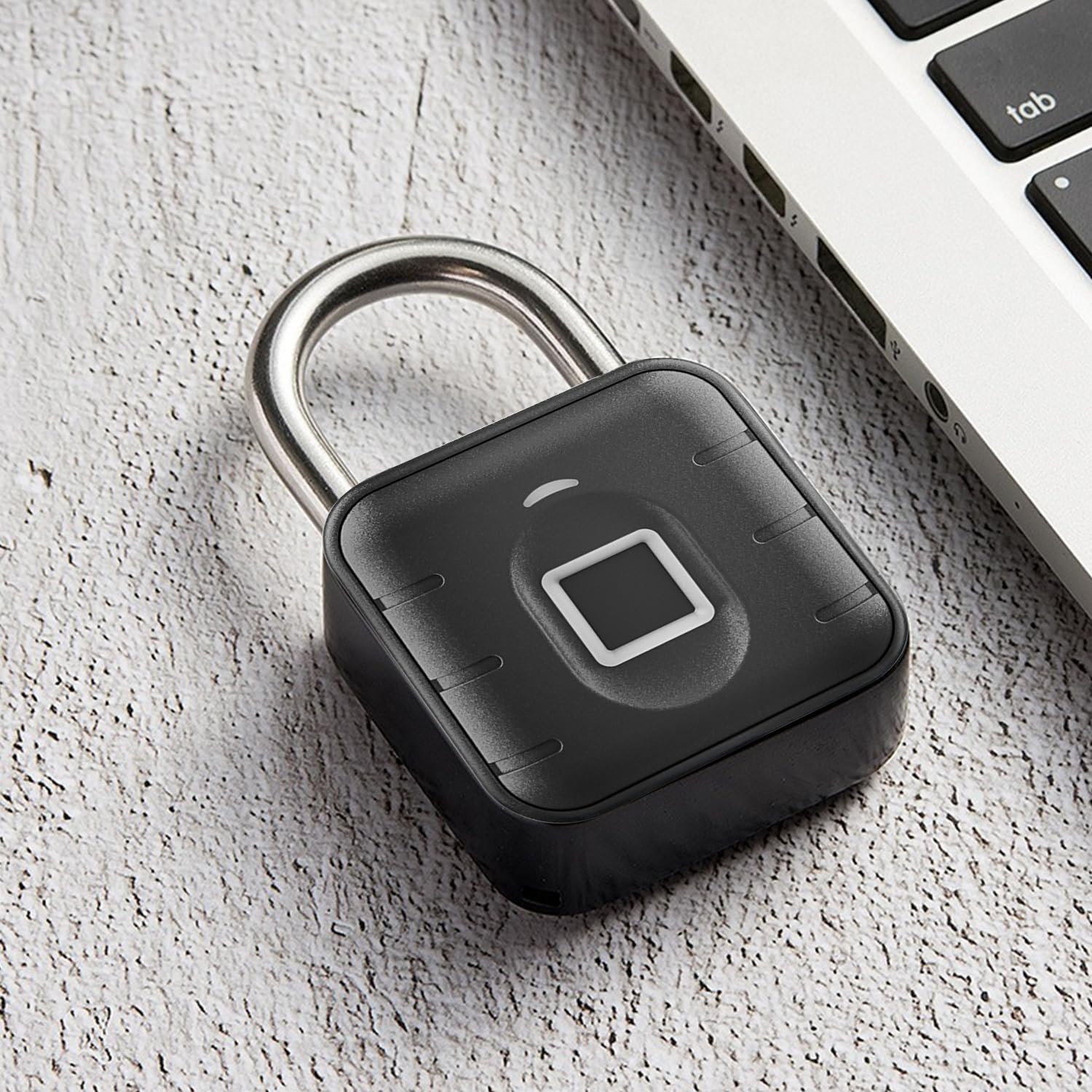 IP67 Waterproof Fingerprint Padlock with 12-Month Battery Life, Biometric Security Lock for Gym Locker, Gates & Outdoor Storage