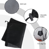 Berlune Large Mesh Laundry Bags 30-Pack (24 x 36 in) – Heavy-Duty Drawstring Wash Bags for Commercial & Bulk Use (Black)