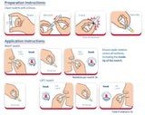 Alcohol Antiseptic Nasal Swab Hygiene Kit – Germ Protection Popswab Ampules with Moisturizing Formula (10 Pack)