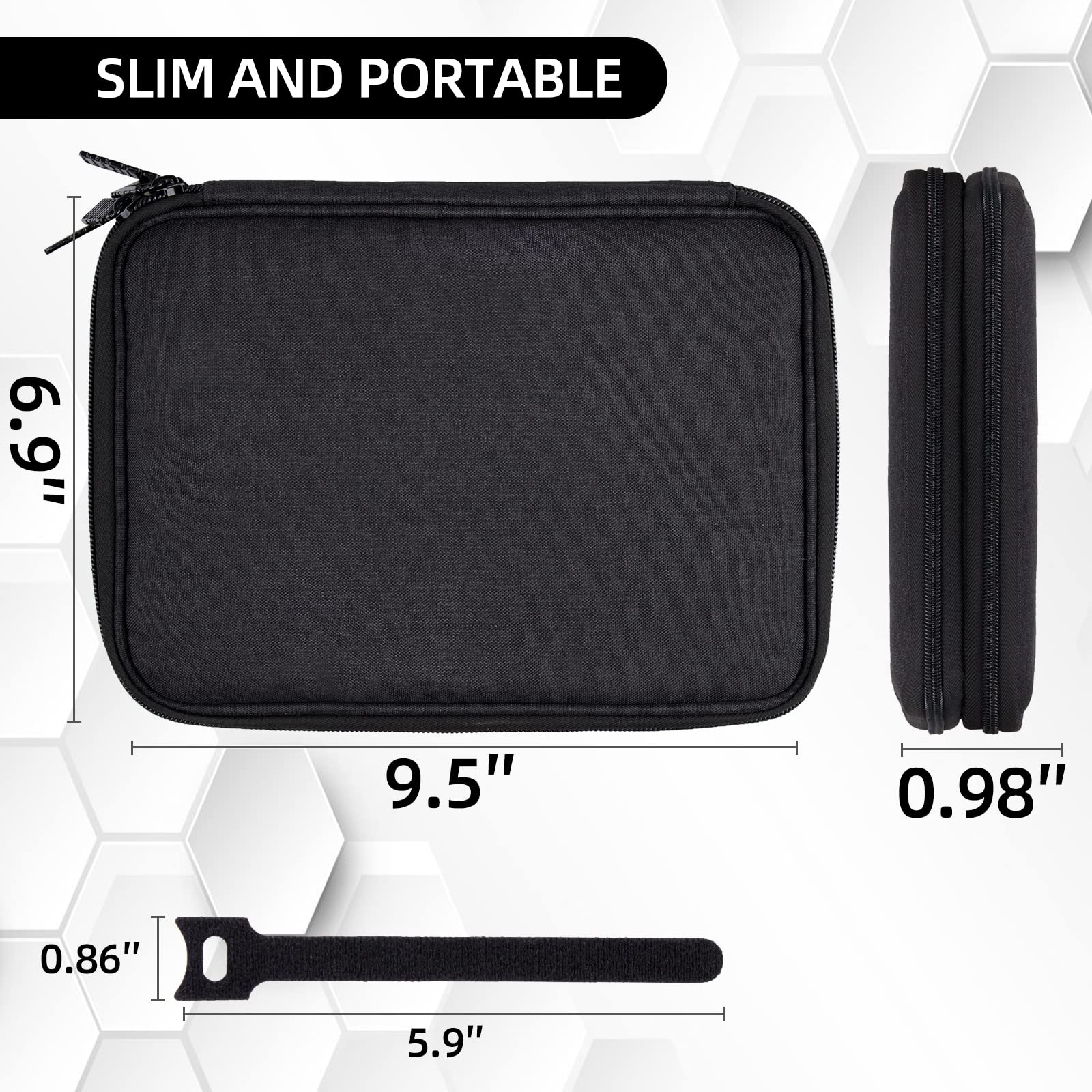 Electronics Cable Organizer Travel Case – Portable Charger & Tech Accessories Storage Bag