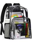 QOECI Clear Backpack 17” Heavy Duty TPU – Large Transparent School & College Bookbag
