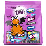 Halloween Candy Variety Pack – 180 Count Assorted Favorites (NERDS, Trolli, SweeTARTS, Laffy Taffy & More) – Individually Wrapped Treats