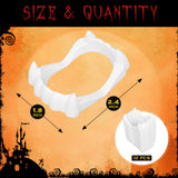 Vampire Teeth Set – 12 Pairs Realistic White Fangs for Halloween & Cosplay (Kids & Adults)