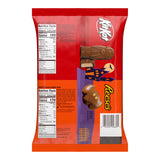 KIT KAT & REESE’S Assorted Milk Chocolate Snack Size Candy – 30 Count Halloween Bag (18.44 oz)