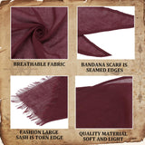 2PCS Wine Red Pirate Bandana & Sash Set – Polyester Halloween Costume Accessory for Men & Women