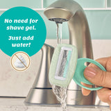 Women’s Travel Razor with Built-In Moisturizing Bar – Compact 4-Blade Shaving Razor for Sensitive Skin