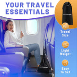 Airplane Footrest Hammock – Adjustable Travel Foot Sling for Flights, Trains & Long Trips