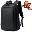 FENRUIEN Business Laptop Backpack – Water-Resistant Tech Backpack with USB-A & USB-C Charging Ports, TSA-Friendly Design (Fits 15.6”) – Black