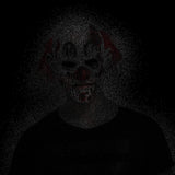 Scary Clown Latex Mask – Multicolor Horror Halloween Mask for Adults (One Size)