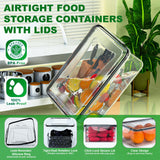 Airtight Food Storage Containers Set – 54 Piece Stackable Meal Prep & Pantry Organizer