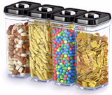 Dwellza 1.7L Airtight Food Storage Containers – 4-Piece BPA-Free Pantry Organization Set