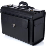 Alpine Swiss 17-Inch Rolling Laptop Briefcase with Wheels & Combination Locks – Black