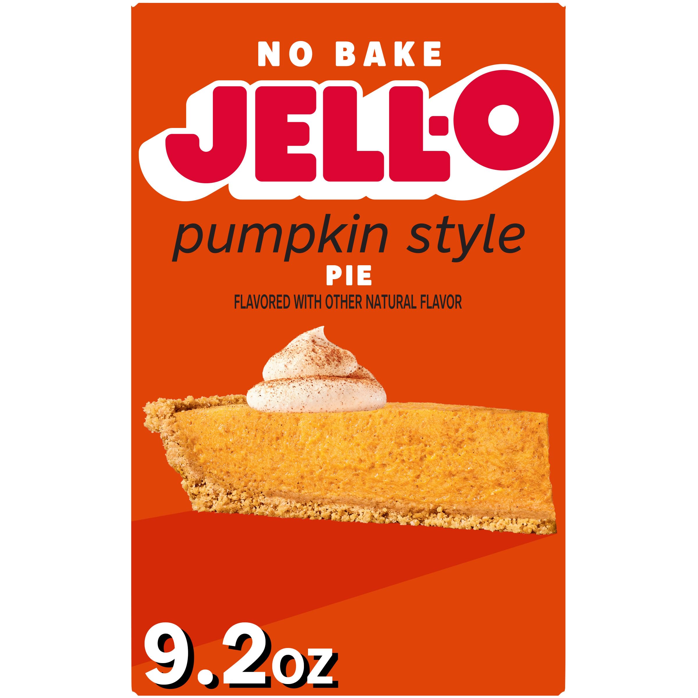 JELL-O Pumpkin Spice Instant Pudding & Pie Filling – 3.4 oz Box – Limited Edition Fall Dessert Mix