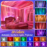 Aurora Northern Lights Cube Projector – 18 Colors Galaxy Ceiling Night Light with Remote & Timer
