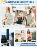 WINSPANSY Lightweight School Backpack for Teens & Adults – Water-Resistant Daypack with 14” Laptop Compartment (Black)