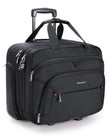 Bagsmart Rolling Laptop Briefcase with Wheels for 17.3-Inch Laptop & TSA Lock – Black