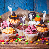 Halloween Skeleton Drink Stirrers – 25 Pcs Plastic Swizzle Sticks for Cocktails & Party Drinks