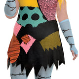 Party City Sally Costume for Women, The Nightmare Before Christmas - Costume Includes Patchwork Dress, Red Wig, Arm Warmers & Tights - Costumes for Halloween, Birthday Parties & Themed Event