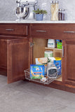 ClosetMaid Nickel Pull-Out Cabinet Organizer – Heavy-Duty Slide-Out Drawer for Kitchen, Bathroom & Pantry Cabinets