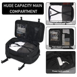 ECOHUB 30L Carry-On Travel Backpack – 18×14×8 Personal Item with USB Port for Flights