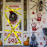 Halloween Caution Tape – 82ft “Caution” & “Do Not Enter” Yellow Roll for Haunted House & Party Decor