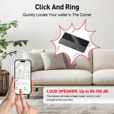 Ultra-Slim Smart Wallet Tracker Card – Apple Find My Compatible Bluetooth Item Locator with 100dB Alarm, IP67 Waterproof Anti-Loss Tracker for Wallet, Luggage & Keys