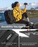 Tolaccea Expandable Carry-On Travel Backpack 40L–50L with TSA-Approved Design and Laptop Compartment