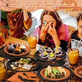 Halloween Jack O’Lantern Tableware Set – 96 Pcs Plates & Napkins for 24 Guests Party Supplies