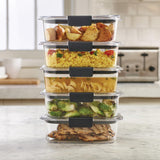 Brilliance Tritan Food Storage Containers – 3.2-Cup Leak-Proof Stackable Set (10-Piece)