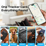 Ultra Slim Wallet Tracker Card, Rechargeable Bluetooth Finder Compatible with Apple Find My and Google Find My Device