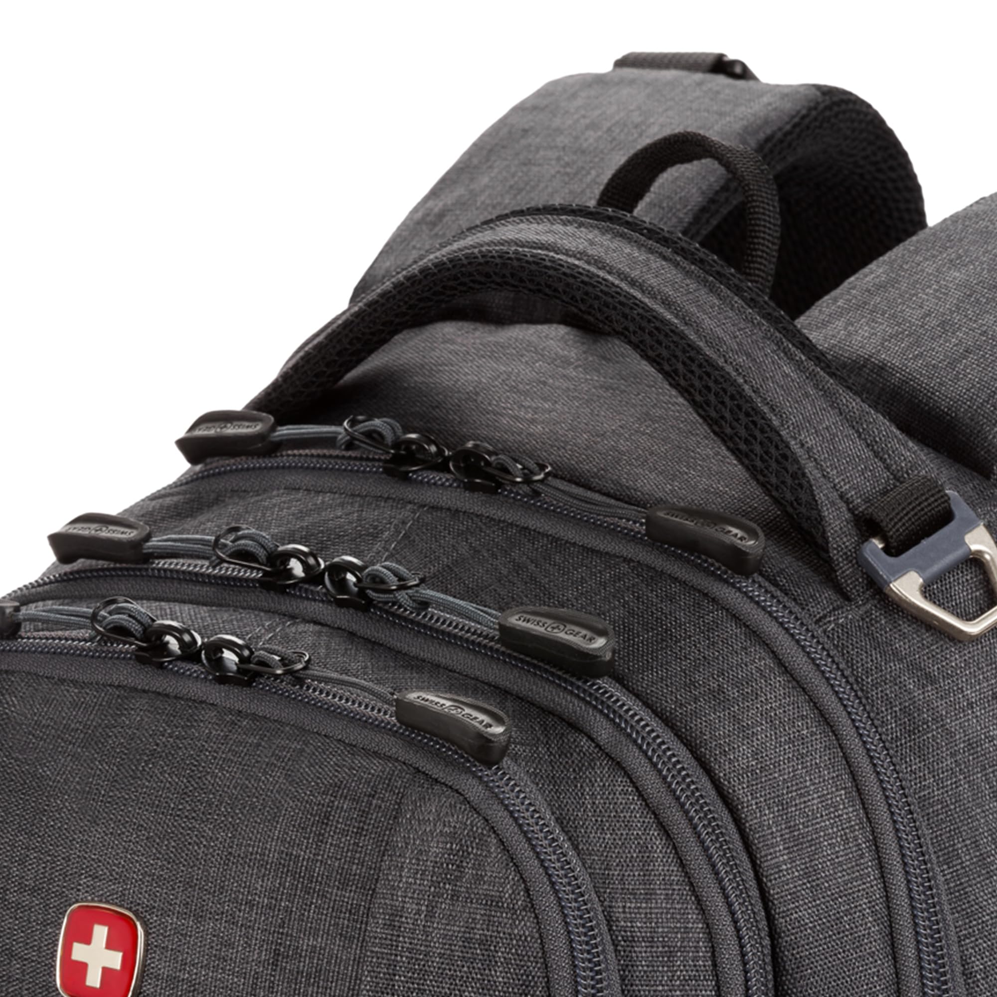SwissGear 5505 Cecil 16″ Laptop Backpack – Lightweight Everyday Carry with Gear Attachments (Charcoal)