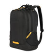 SwissGear Cecil 5505 Laptop Backpack – Lightweight 27.3L Daily Carry with Airflow Comfort, Black Gold