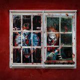 Clown-Themed Halloween Curtains – 2PCS Creepy Window Decorations for Haunted House & Party Décor